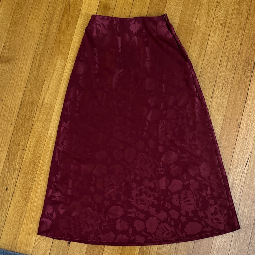 Urban Outfitters Deep Red A-Line Skirt